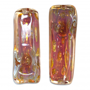 3.5" Gold Fumed Art Hand Pipe (Pack Of 2) [SG1889]